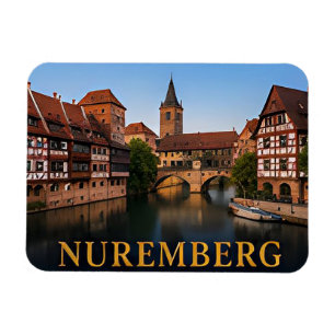 Magnet Flexible Nuremberg Allemagne Destination de Voyage Historiq