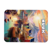 Magnet Flexible Nuuk, pearl of the Arctic (Horizontal)