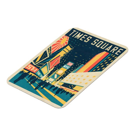 Magnet Flexible NYC avec Carré de temps étonnant (Côté Gauche)