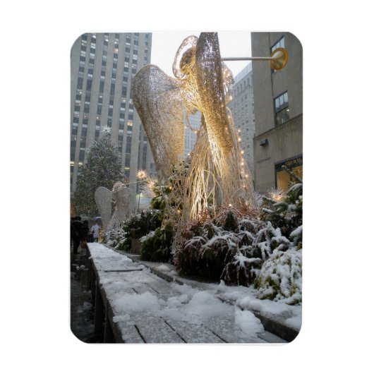 Magnet Flexible NYC Christmas Angel (Vertical)