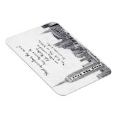 Magnet Flexible NYC Skyline Etched 01 Enregistrer la date (Côté Droit)