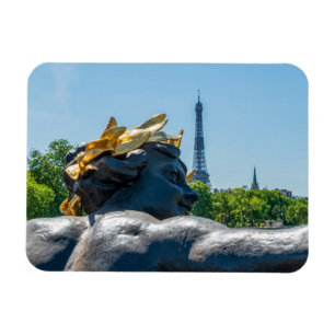 Magnet Flexible Nymphe de la Neva sur le pont Alexandre III - Pari