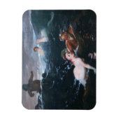 Magnet Flexible Nymphes et Satyres Jouer dans les vagues (Vertical)