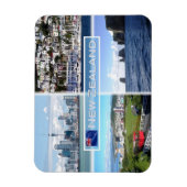 Magnet Flexible NZ Auckland Skyline - Wellington panorama - (Vertical)