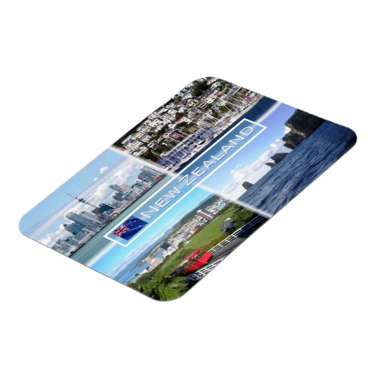 Magnet Flexible NZ Auckland Skyline - Wellington panorama - (Côté Gauche)