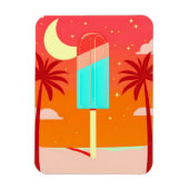 Magnet Flexible Oasis de glace de palme d'été étoile (Vertical)