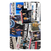 Magnet Flexible Obama 2012 : gros titre (Vertical)