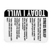 Magnet Flexible Objectifs de réduction du stress Personnaliser de  (Horizontal)