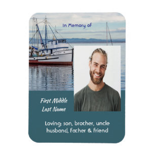 Magnet Flexible Objet-souvenir commémoratif Pêcheur commercial