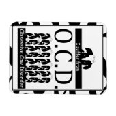 Magnet Flexible OCD Trouble obsessionnel de la vache Amant amusant (Horizontal)