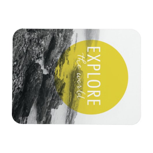 Magnet Flexible Océan | Explorer La Devis Mondiale (Horizontal)