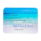 Magnet Flexible Ocean Wave Beach Blue Scene Moderne (Horizontal)