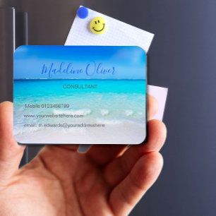 Magnet Flexible Ocean Wave Beach Blue Scene Moderne