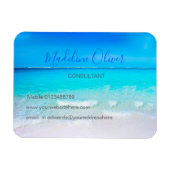Magnet Flexible Ocean Wave Beach Blue Scene Moderne (Horizontal)