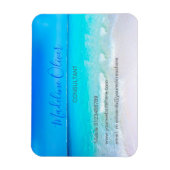 Magnet Flexible Ocean Wave Beach Blue Scene Moderne (Vertical)