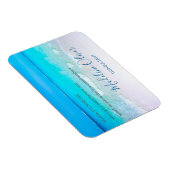 Magnet Flexible Ocean Wave Beach Blue Scene Moderne (Côté Droit)