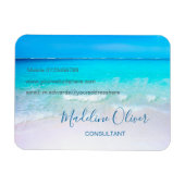 Magnet Flexible Ocean Wave Beach Blue Scene Moderne (Horizontal)