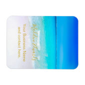 Magnet Flexible Ocean Wave Beach Scène Gold Modern (Horizontal)