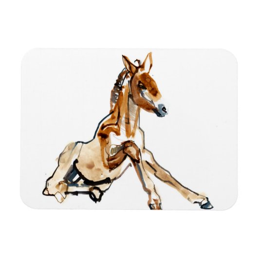 Magnet Flexible Ochre Foal (Horizontal)