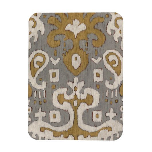Magnet Flexible Ochre Ikat I (Vertical)