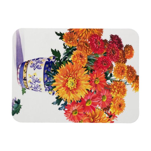 Magnet Flexible Octobre Chrysanthèmes (Horizontal)
