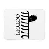 Magnet Flexible Octopi - Funny Pi Octopus Math (Horizontal)