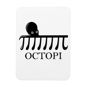 Magnet Flexible Octopi - Funny Pi Octopus Math
