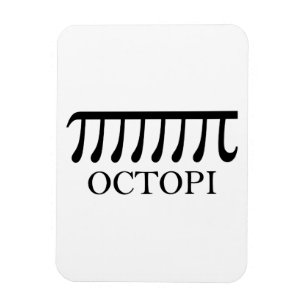 Magnet Flexible Octopi - Funny Pi Octopus Math