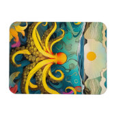 Magnet Flexible Octopus jaune (Horizontal)