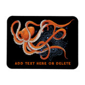 Magnet Flexible Octopus Orange Mandal Blue (Horizontal)