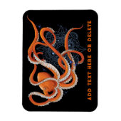 Magnet Flexible Octopus Orange Mandal Blue (Vertical)