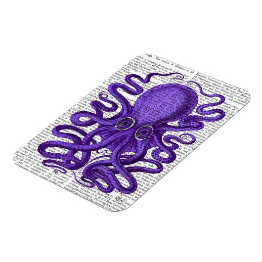 Magnet Flexible Octopus pourpre (Côté Gauche)