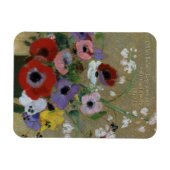 Magnet Flexible Odilon Redon Flowers CC0551 Fridge Art Collection (Horizontal)