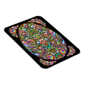 Magnet Flexible Œuf de Pâques Design Psychédélique (Côté Droit)