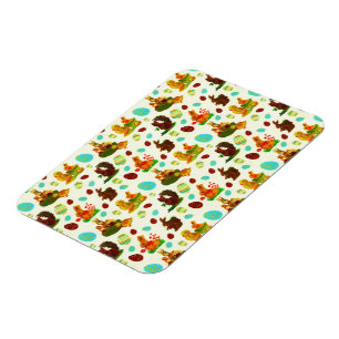 Magnet Flexible Oeufs de Pâques vintages Jardin Poussins Bunny