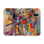 Magnet Flexible Oeuvre Abstraite moderne (Horizontal)