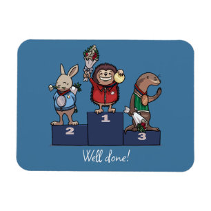 Magnet Flexible Œuvre d'art de podium de cadeau bien fait pour les