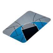 Magnet Flexible Oeuvre de basket-ball cool (Côté Gauche)