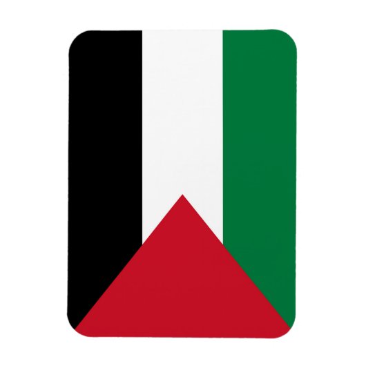 Magnet Flexible officiellement le drapeau de l'État de Palestine (Vertical)