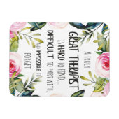 Magnet Flexible Offre de Merci-cadeau d'appréciation du thérapeute (Horizontal)