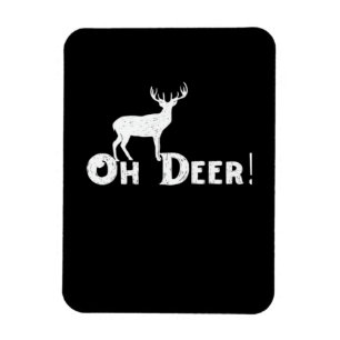 Magnet Flexible Oh Cerf Style Graphique Propre