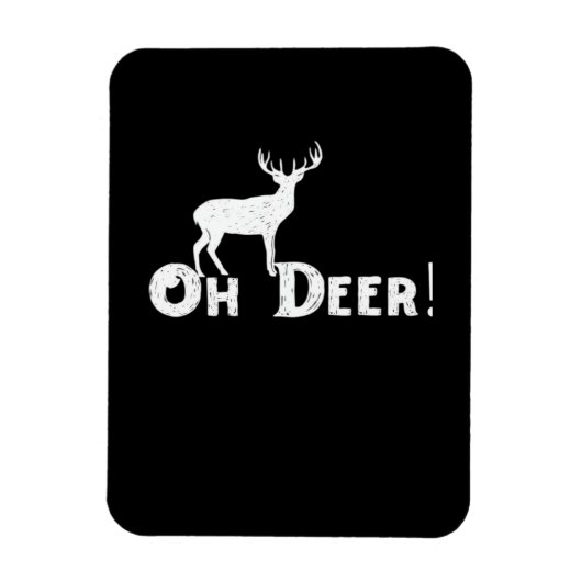 Magnet Flexible Oh Cerf Style Graphique Propre (Vertical)