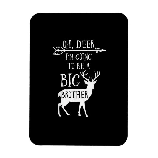 Magnet Flexible Oh Cerf Va Faire Une Annonce De Noël Pour Grand Fr (Vertical)