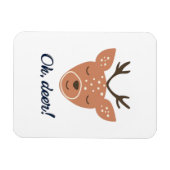 Magnet Flexible Oh Deer Deer Love Save The Deer Creative Design  (Horizontal)