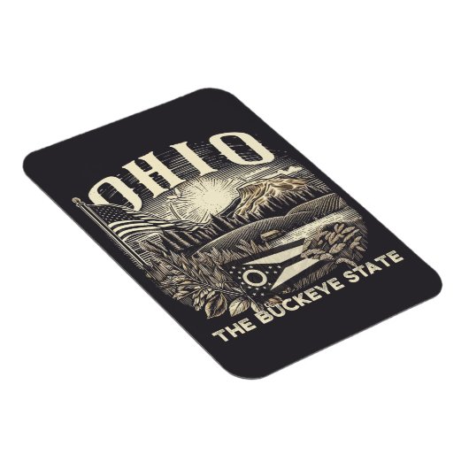 Magnet Flexible Ohio Le Buckeye State (Côté Droit)