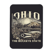 Magnet Flexible Ohio Le Buckeye State (Vertical)
