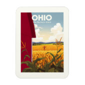 Magnet Flexible Ohio vintage (Vertical)