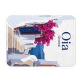 Magnet Flexible Oia Rue latérale Grèce (Horizontal)