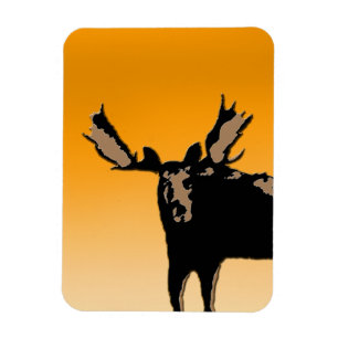 Magnet Flexible Oie au coucher du soleil - Art original de la faun