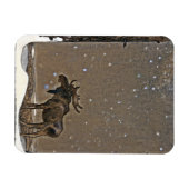 Magnet Flexible Oie dans la neige (Horizontal)